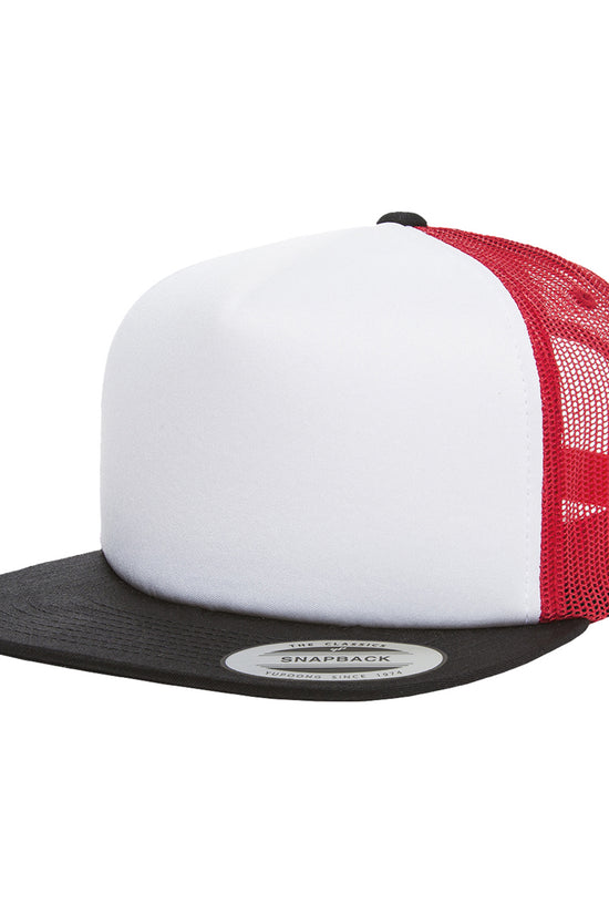 Yupoong Foam Trucker Cap with White Front 6005FW Unisex Adult