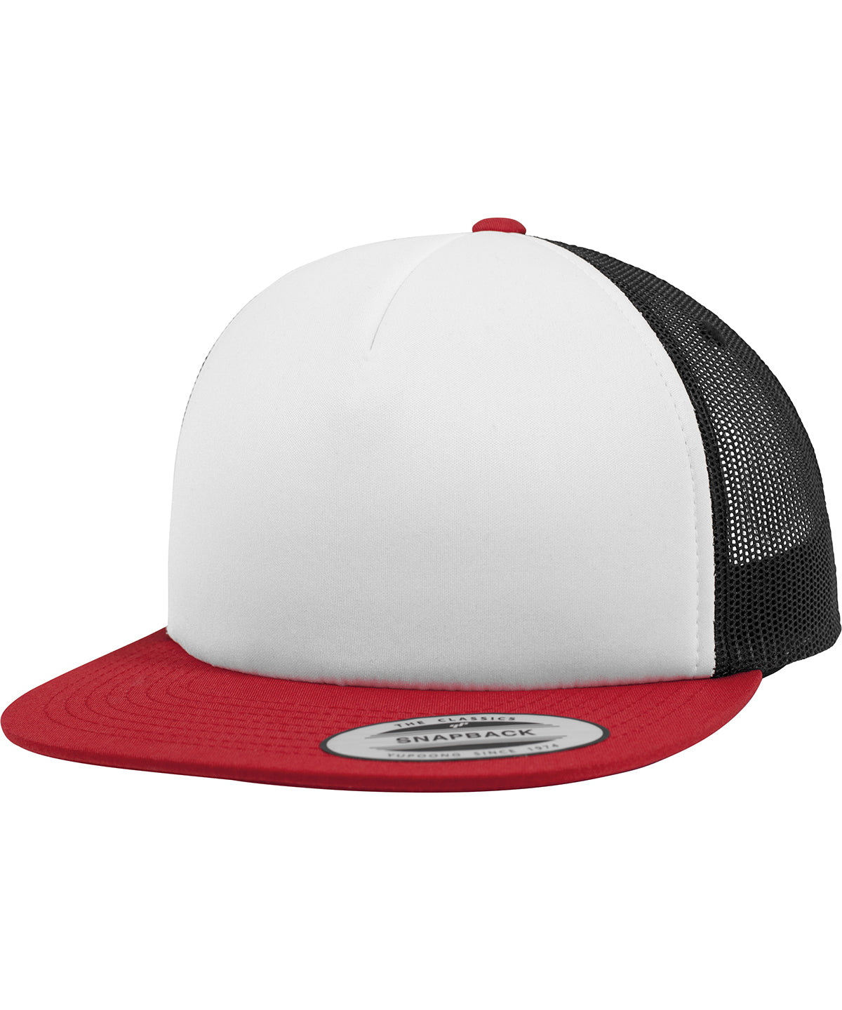 Yupoong Foam Trucker Cap with White Front 6005FW Unisex Adult