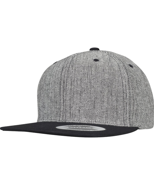Flexfit Melange Solid Snapback Cap by Yupoong 6089MS Unisex Adult