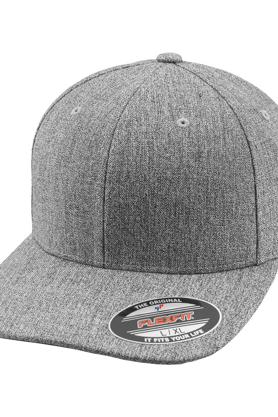 Flexfit Plain Grey Linen Cap with Patented Technology