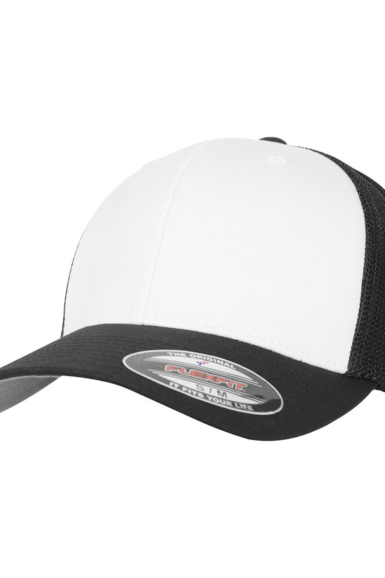 Flexfit Mesh Trucker Coloured Front Cap Unisex Adult Camo