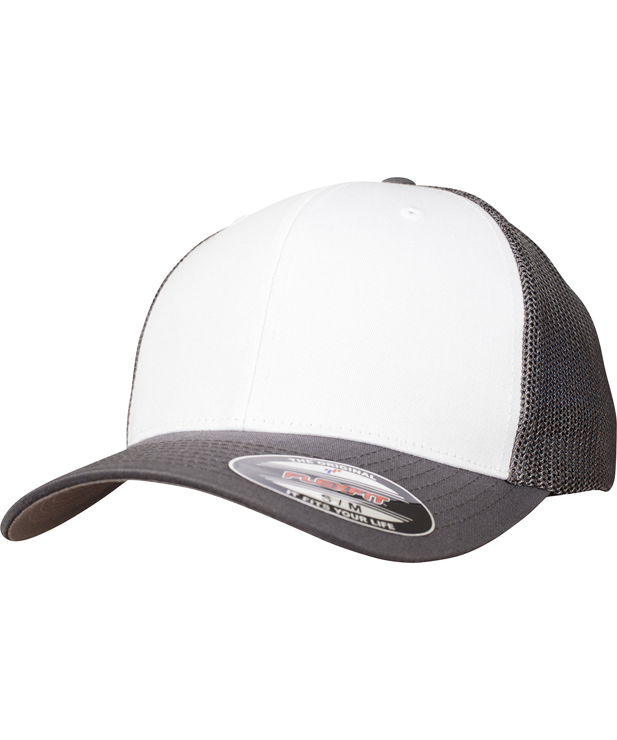 Flexfit Mesh Trucker Coloured Front Cap Unisex Adult Camo