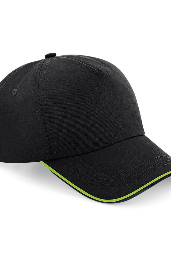 Authentic 5Panel Cap with Piped Peak Unisex Adult Headwear