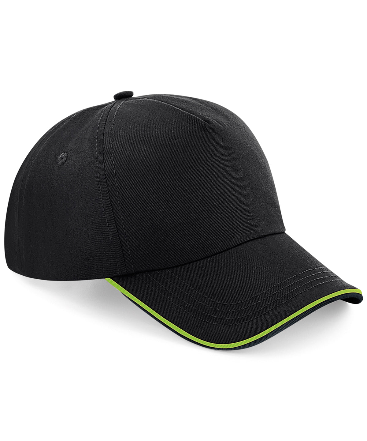 Authentic 5Panel Cap with Piped Peak Unisex Adult Headwear
