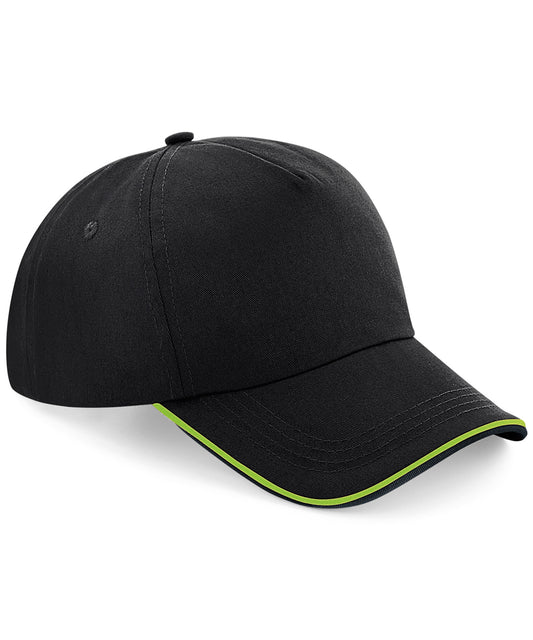 Authentic 5Panel Cap with Piped Peak Unisex Adult Headwear