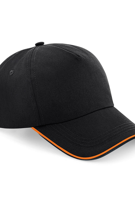 Authentic 5Panel Cap with Piped Peak Unisex Adult Headwear