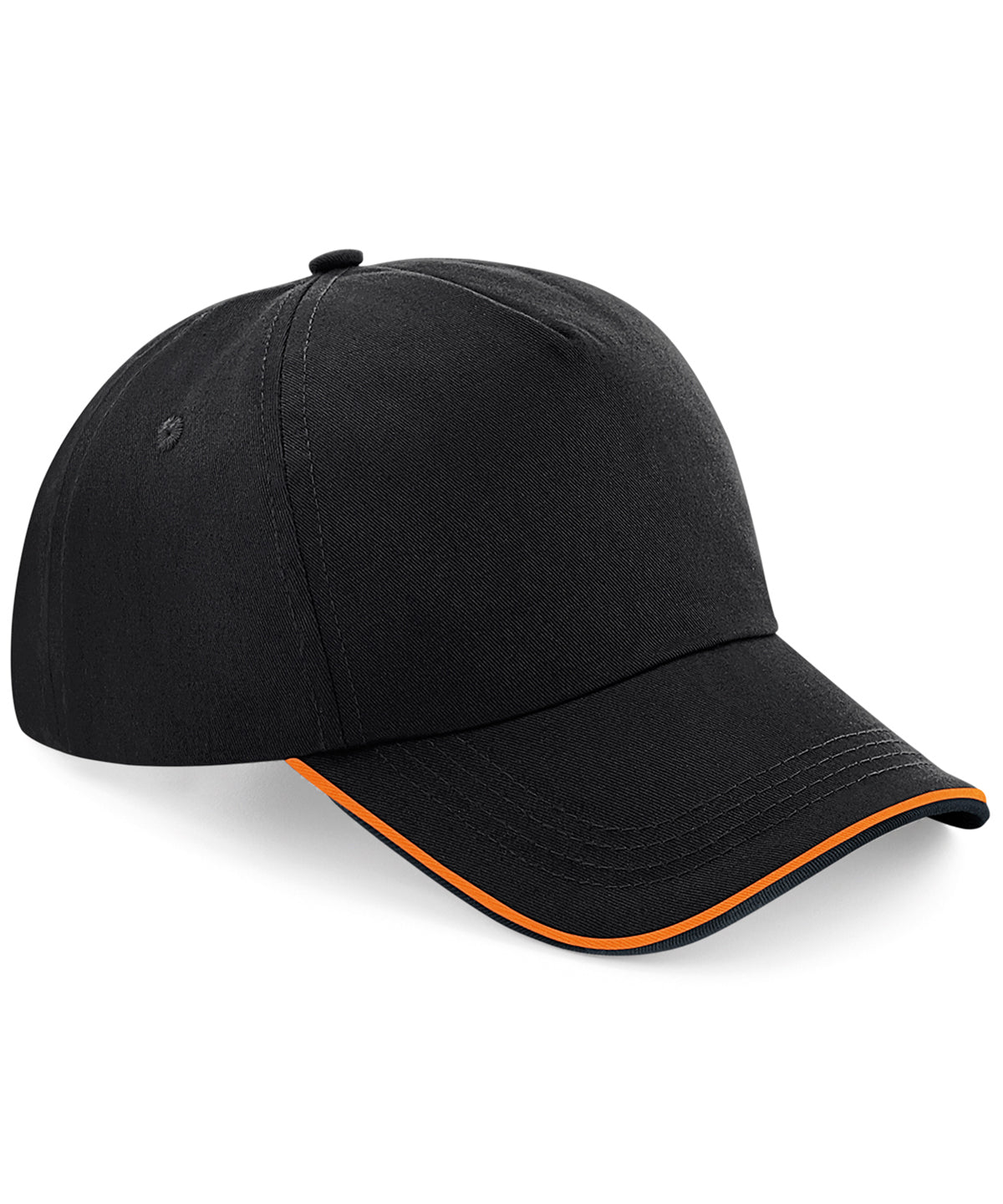 Authentic 5Panel Cap with Piped Peak Unisex Adult Headwear