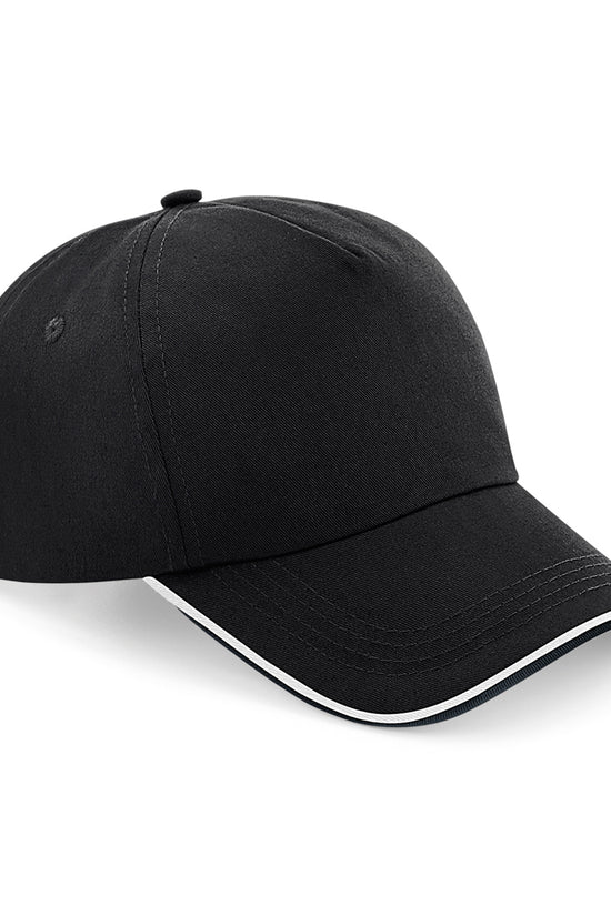 Authentic 5Panel Cap with Piped Peak Unisex Adult Headwear