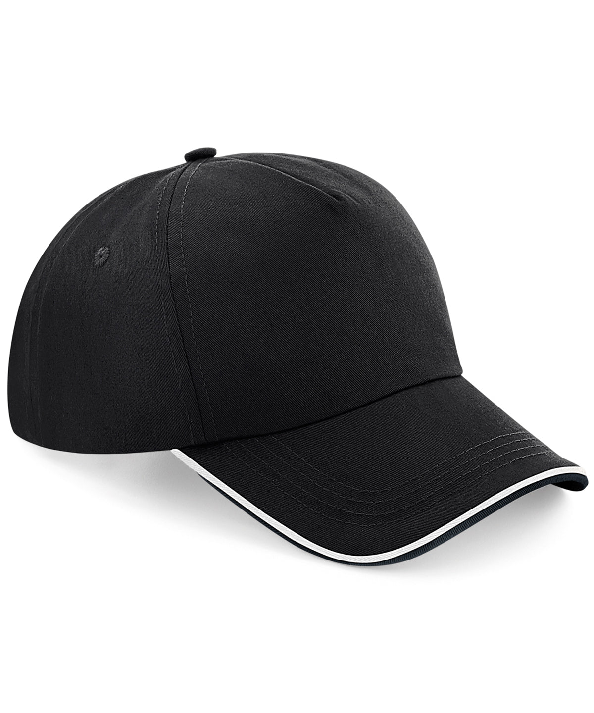Authentic 5Panel Cap with Piped Peak Unisex Adult Headwear