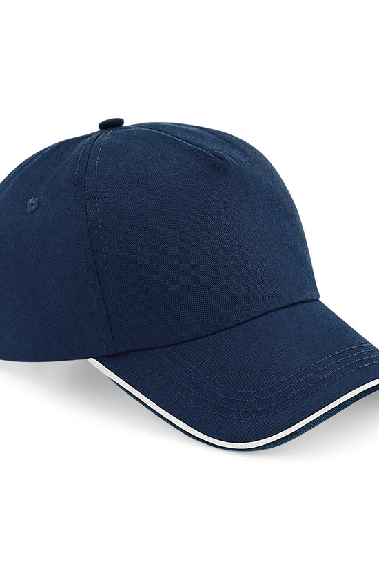 Authentic 5Panel Cap with Piped Peak Unisex Adult Headwear