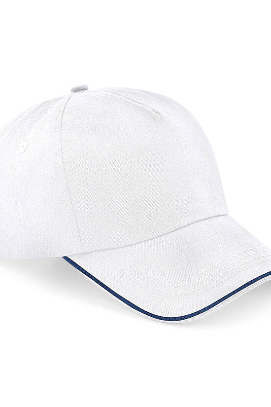 Authentic 5Panel Cap with Piped Peak Unisex Adult Headwear