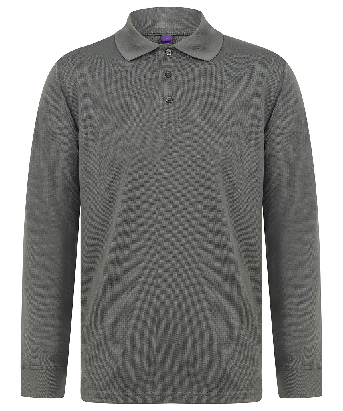 Henbury Coolplus Long Sleeve Polo Shirt Unisex Plus Sizes