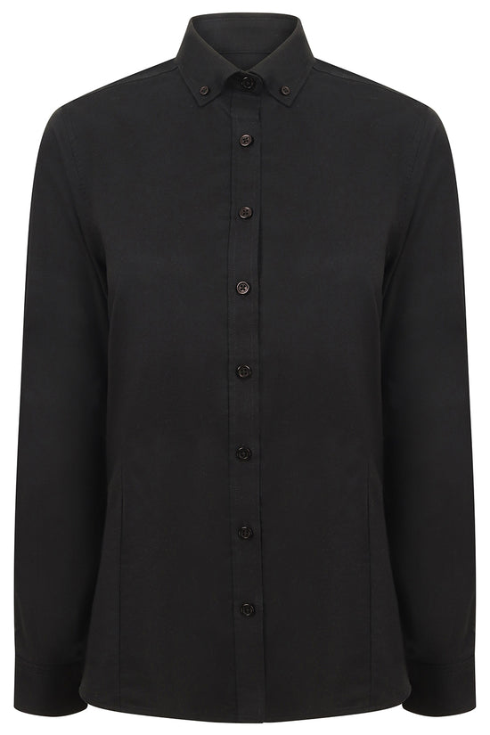 Henbury Womens Modern Fitted Oxford Shirt Plus Sizes