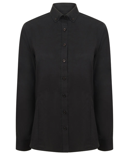 Henbury Womens Modern Fitted Oxford Shirt Plus Sizes