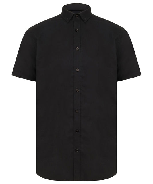 Henbury Modern Oxford Short Sleeve Shirt Regular Fit
