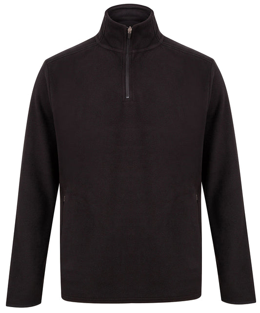 Henbury Zip Microfleece QuarterZip Jacket for Men Plus Sizes