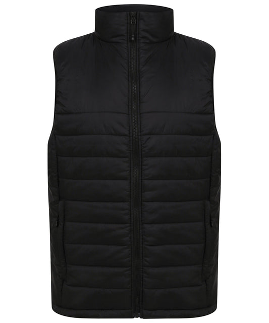 Henbury Unisex Padded Gilet with WaterRepellent Fabric