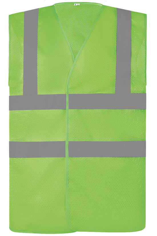 High Visibility Mesh Safety Vest with Reflective Tape