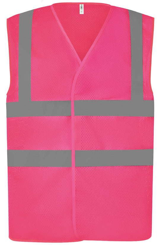 High Visibility Mesh Safety Vest with Reflective Tape