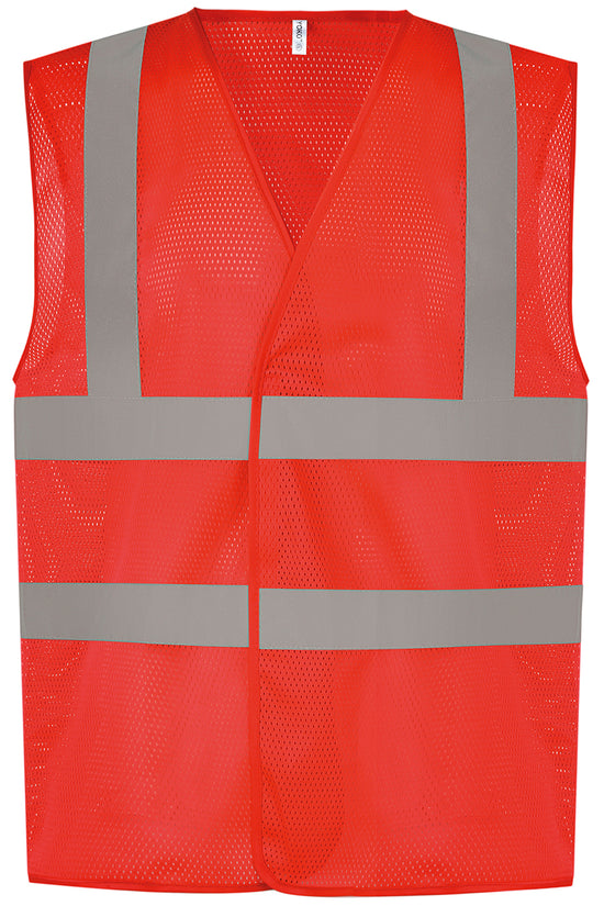High Visibility Mesh Safety Vest with Reflective Tape
