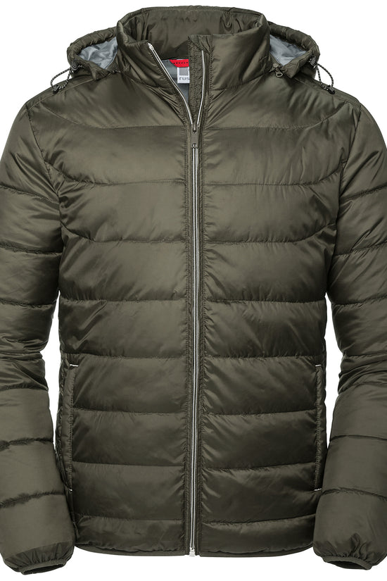 Russell Europe Hooded Nano Jacket EcoFriendly Plus Sizes