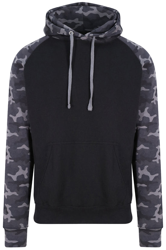 Mens Baseball Hoodie with Raglan Sleeves