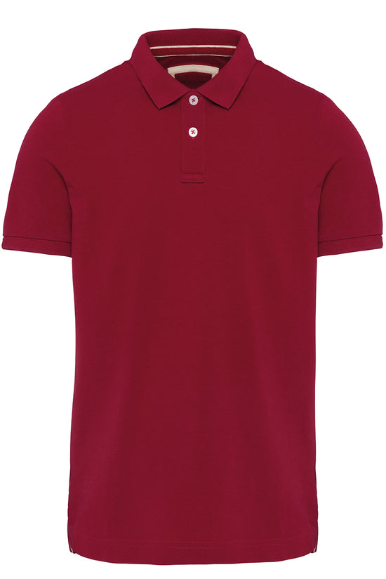 Kariban Vintage Short Sleeve Polo Shirt Mens Retro Style
