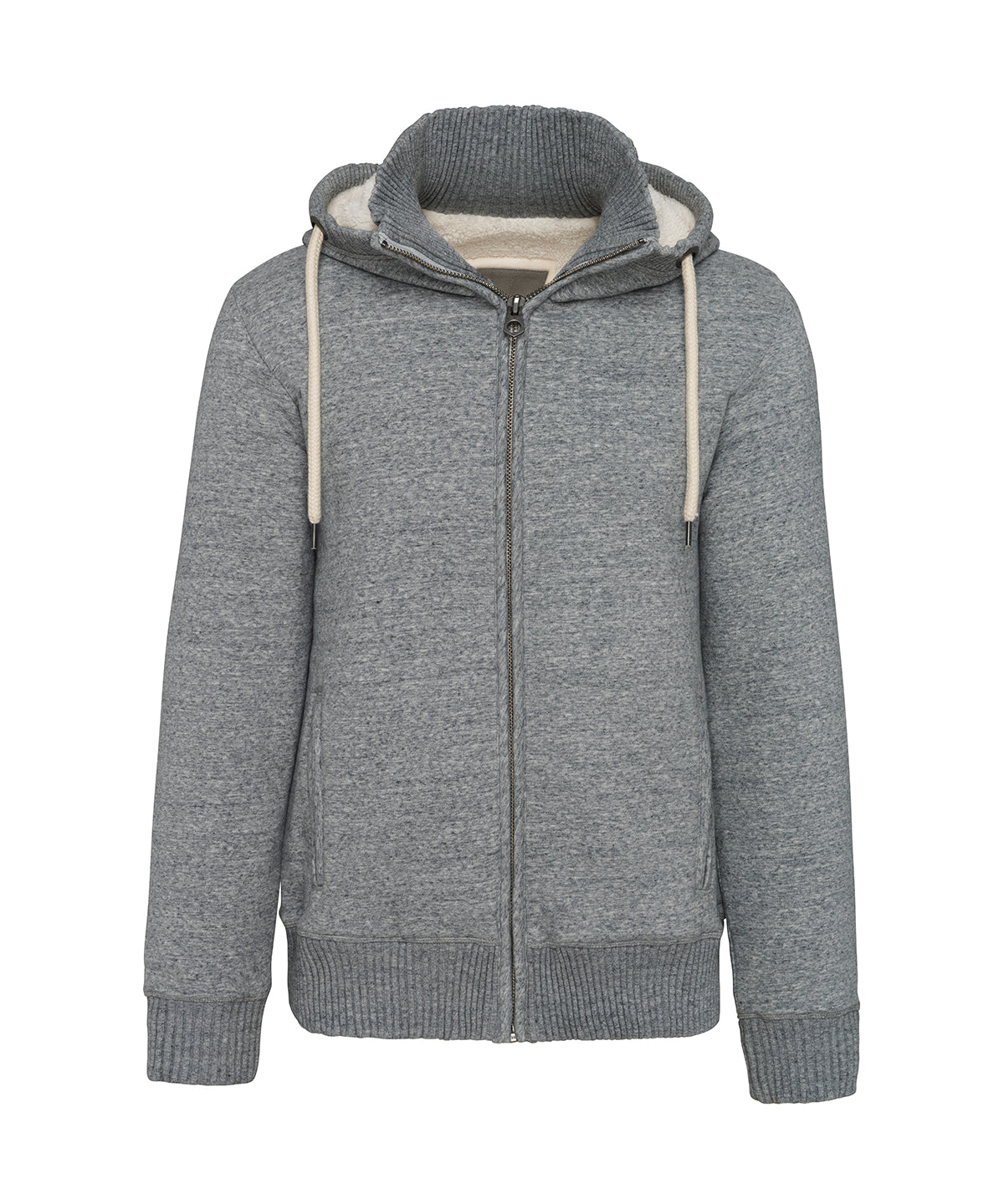 Vintage SherpaLined Fleece Jacket Hoodies for Men Plus Sizes
