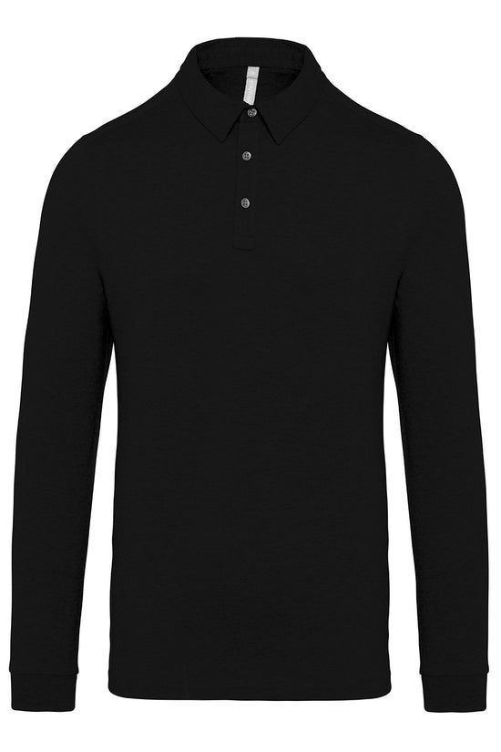 Kariban Cotton Long Sleeve Polo Shirt for Men