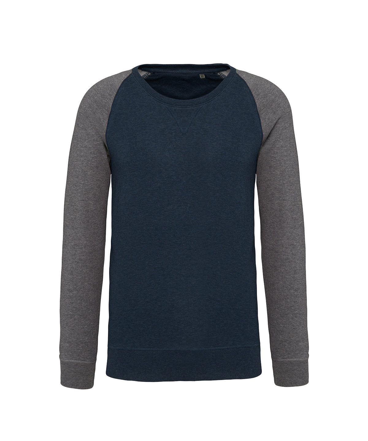 Organic TwoTone Crew Neck Raglan Sweatshirt for Men