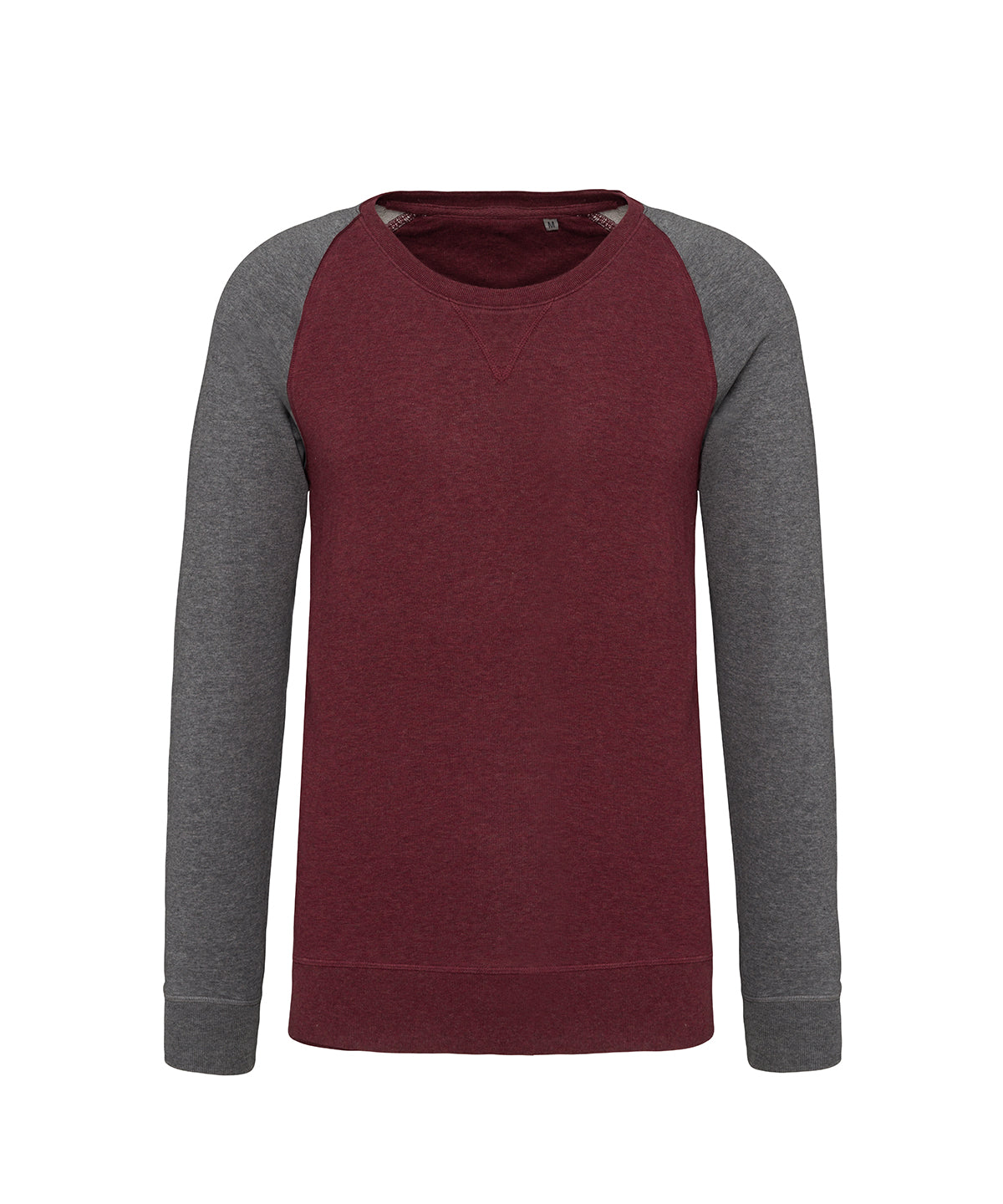 Organic TwoTone Crew Neck Raglan Sweatshirt for Men