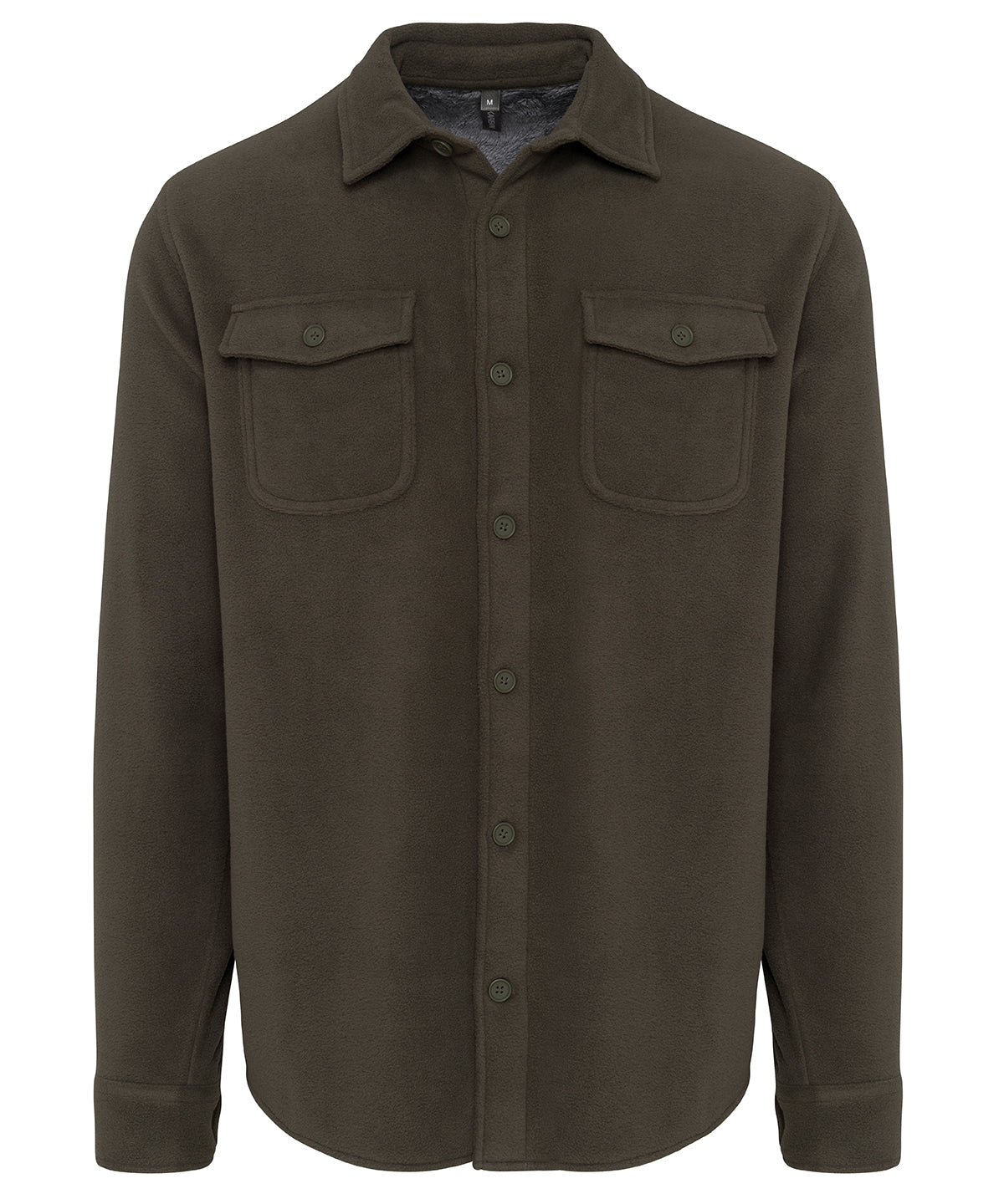 Kariban Sherpalined Fleece Overshirt for Men Plus Sizes
