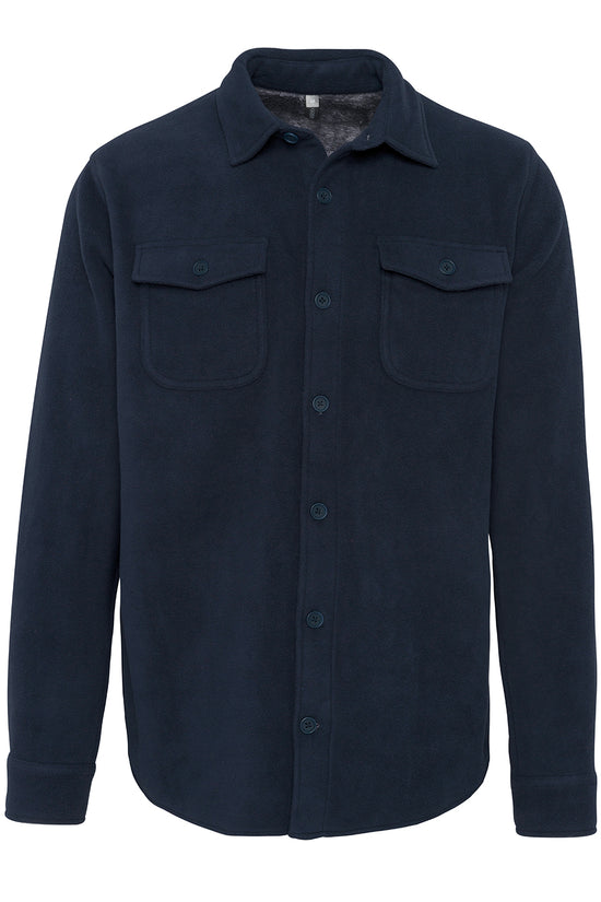 Kariban Sherpalined Fleece Overshirt for Men Plus Sizes