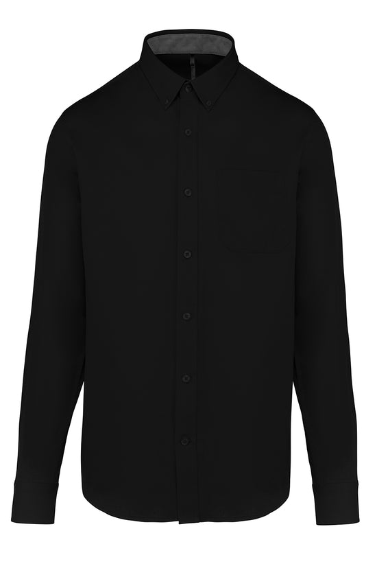 Kariban Mens Nevada Long Sleeve Cotton Shirt