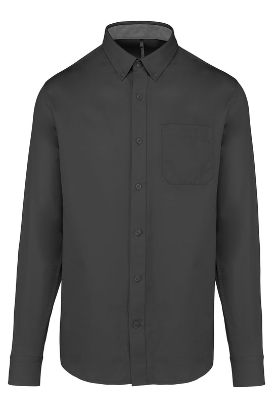 Kariban Mens Nevada Long Sleeve Cotton Shirt