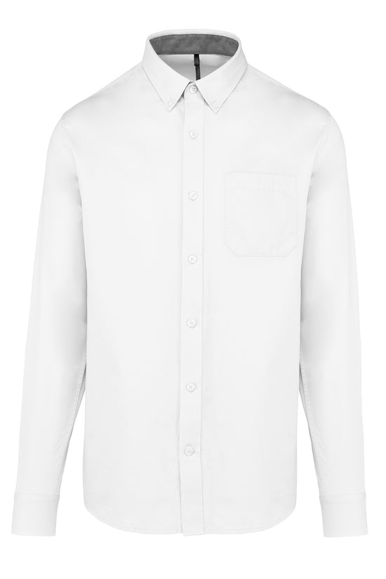 Kariban Mens Nevada Long Sleeve Cotton Shirt
