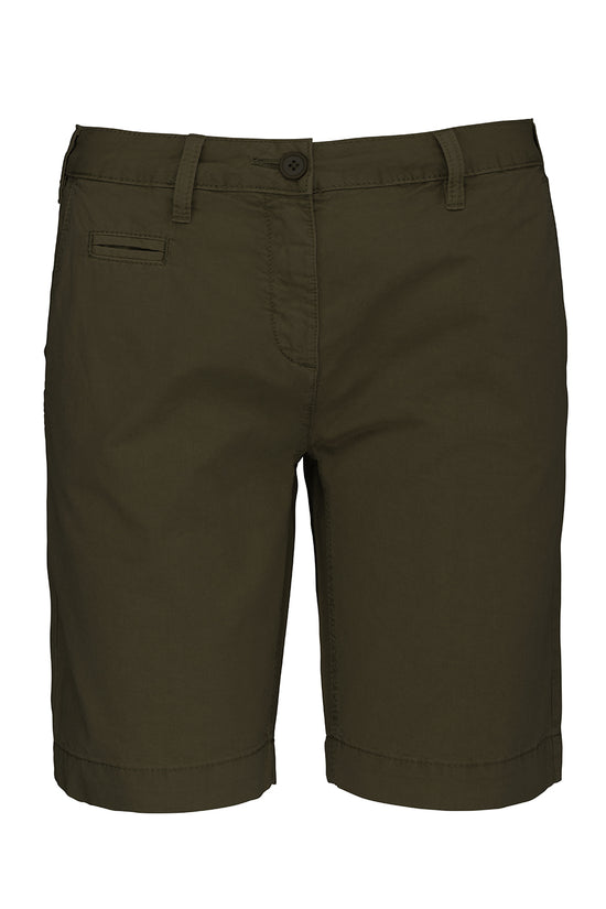 Kariban Ladies Washed Effect Bermuda Shorts
