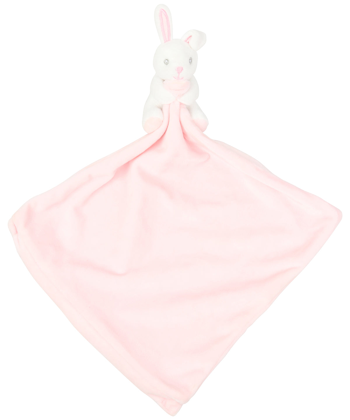 Soft Plush Rabbit Comforter with Rattle and Blanket