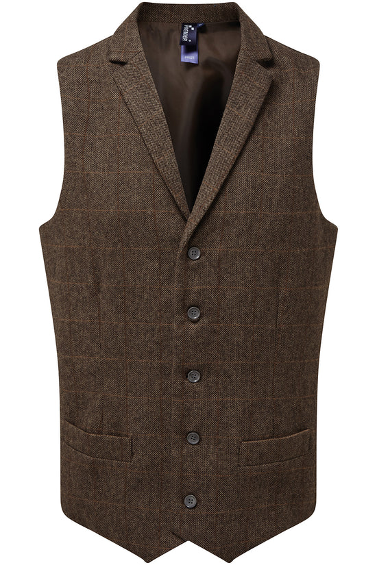 Mens Premier Herringbone Waistcoat Workwear Apron