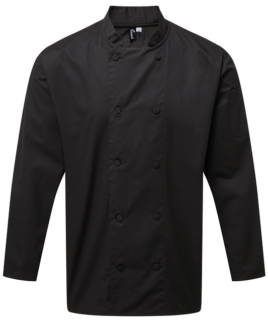 Premier Chefs Coolchecker Long Sleeve Chef Jacket for Men