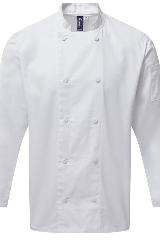 Premier Chefs Coolchecker Long Sleeve Chef Jacket for Men