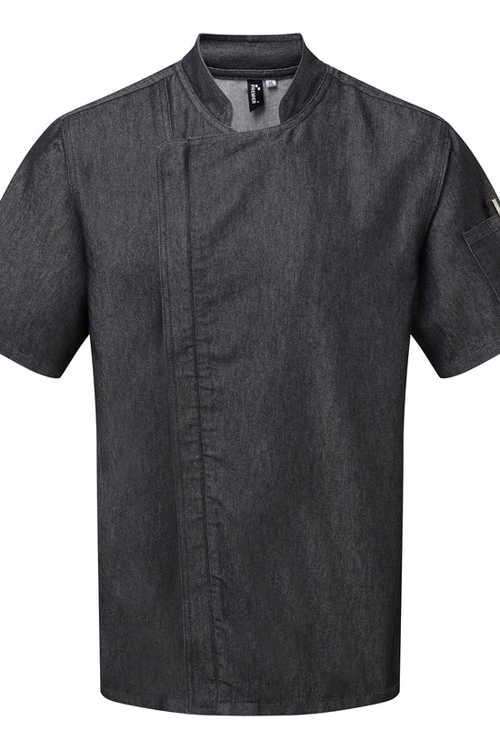 Zipclose Short Sleeve Chef Jacket Premier Chefs Male Adult