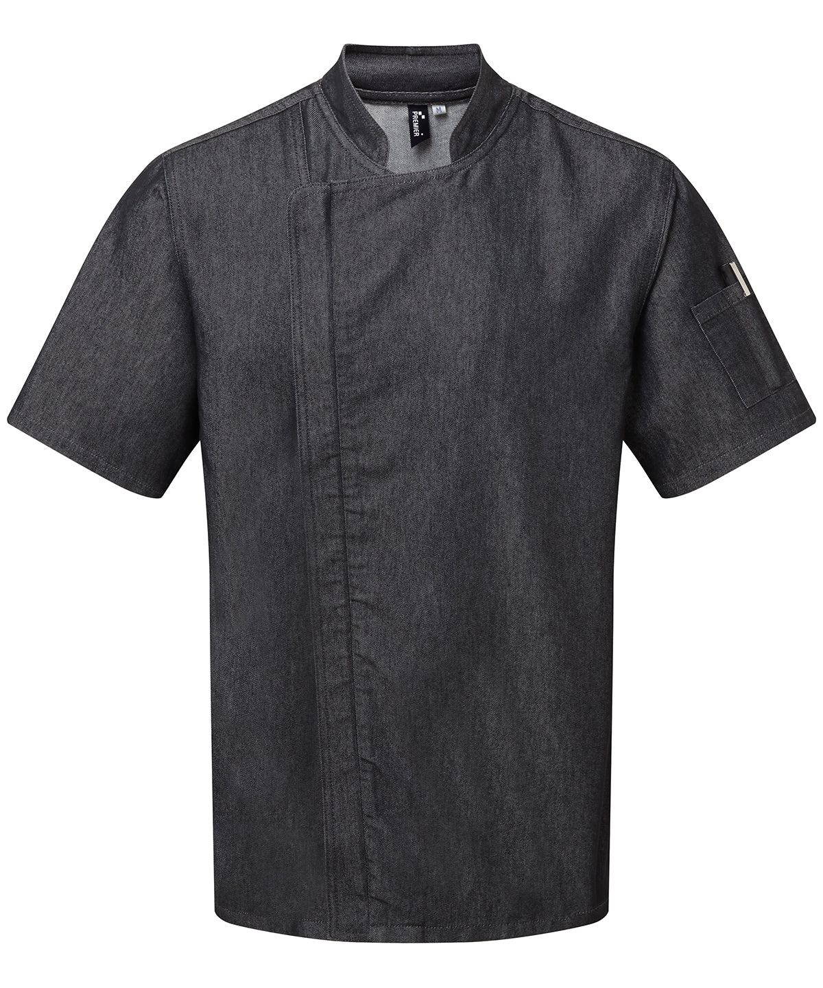 Zipclose Short Sleeve Chef Jacket Premier Chefs Male Adult