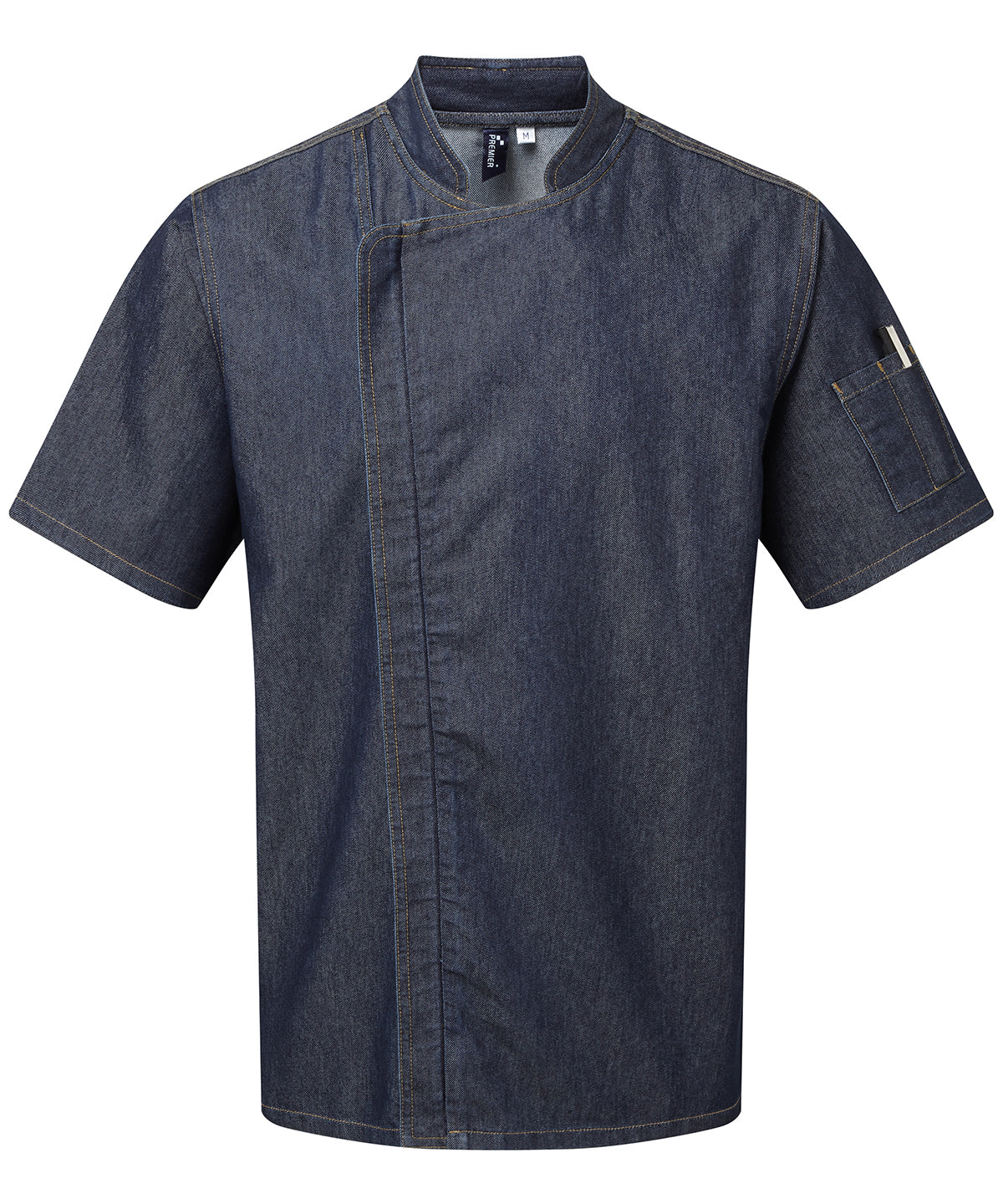 Zipclose Short Sleeve Chef Jacket Premier Chefs Male Adult