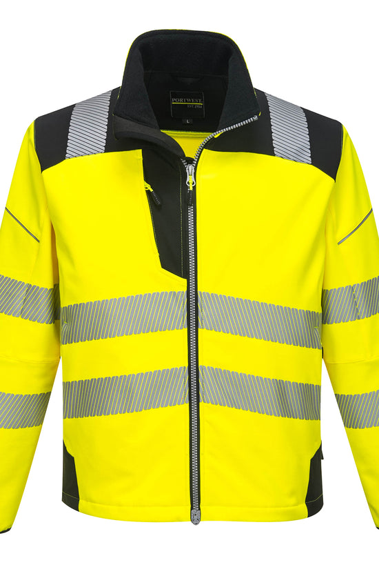 Portwest PW3 HiVis Softshell Jacket T402 Safetywear for Men