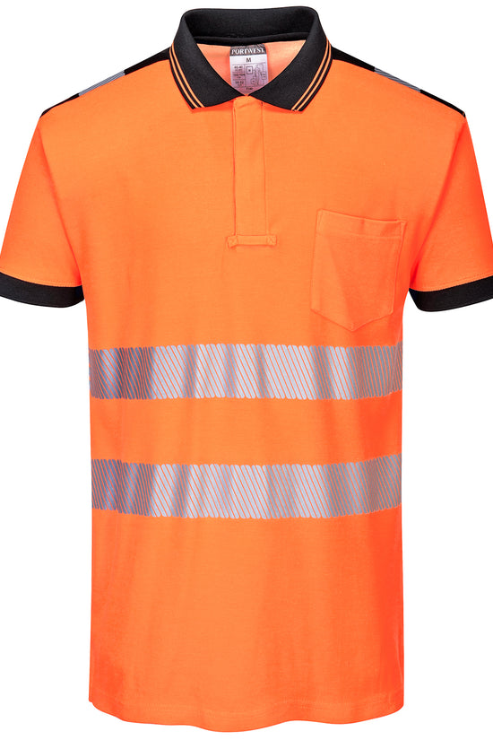 Portwest HiVis Polo Shirt with Chest Pocket