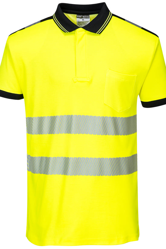Portwest HiVis Polo Shirt with Chest Pocket