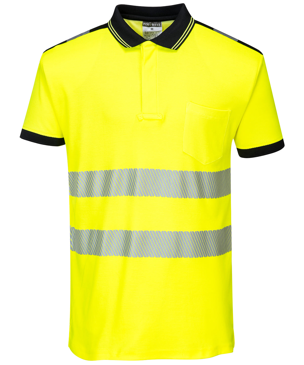 Portwest HiVis Polo Shirt with Chest Pocket