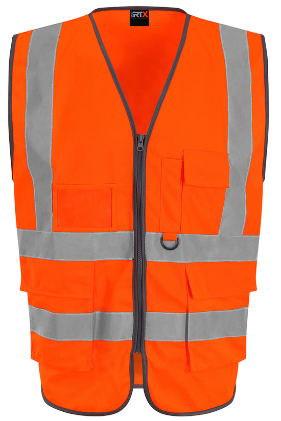 High Visibility Executive Waistcoat Safety Vest for Male Adults