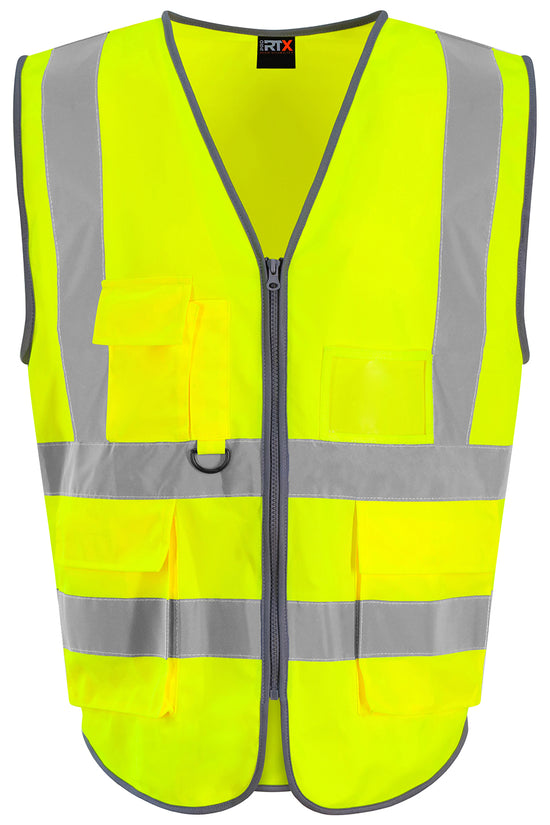 High Visibility Executive Waistcoat Safety Vest for Male Adults